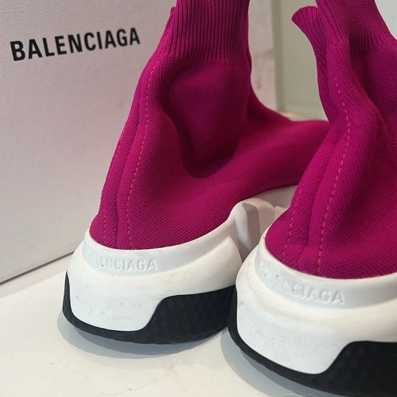 Balenciaga speed sneakers fuchsia pink size 38 new with box - Picture 4 of 6